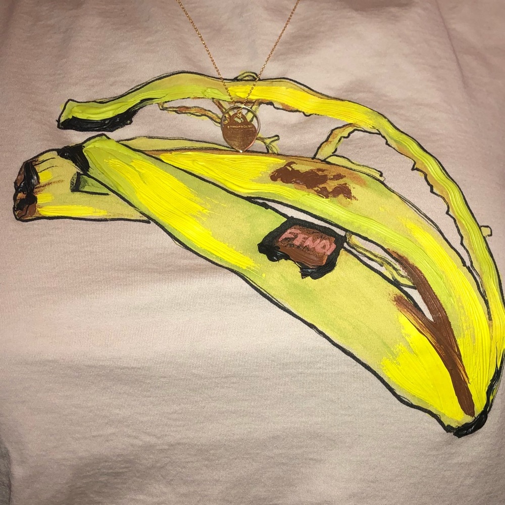 Authentic Fendi banana peel t shirt